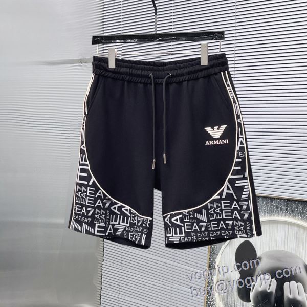 高級感ある アルマーニ スーパーコピー DKAR002 2025春夏季超人気 スエットパンツ ショートパンツ