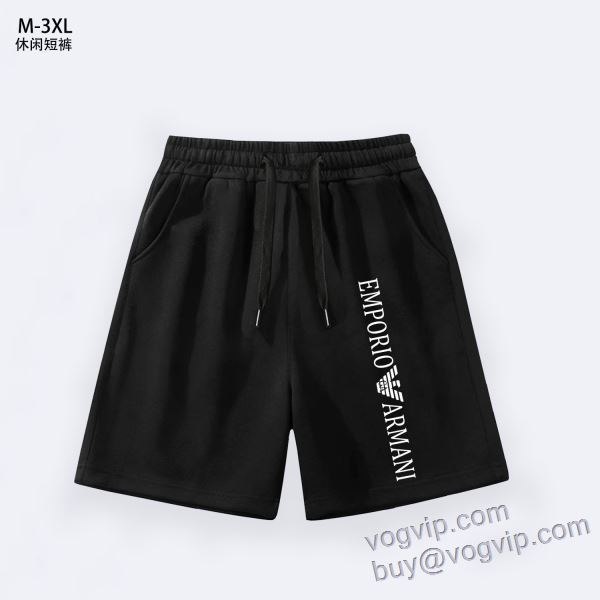 アルマーニ コピー DKAR003 綺麗に決まるフォルム！ スエットパンツ ショートパンツ 2色可選 2025春夏季超人気