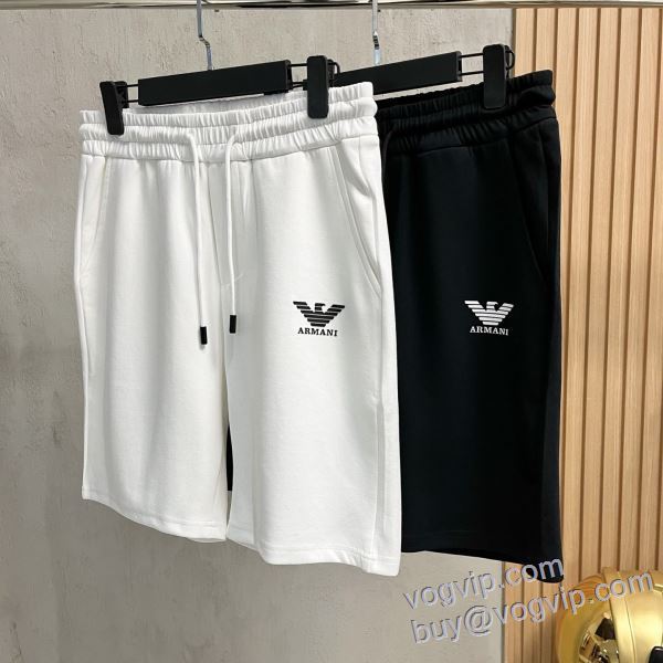 上品上質 アルマーニ 偽物ブランド DKAR008 2025最新入荷 スエットパンツ ショートパンツ 2色可選