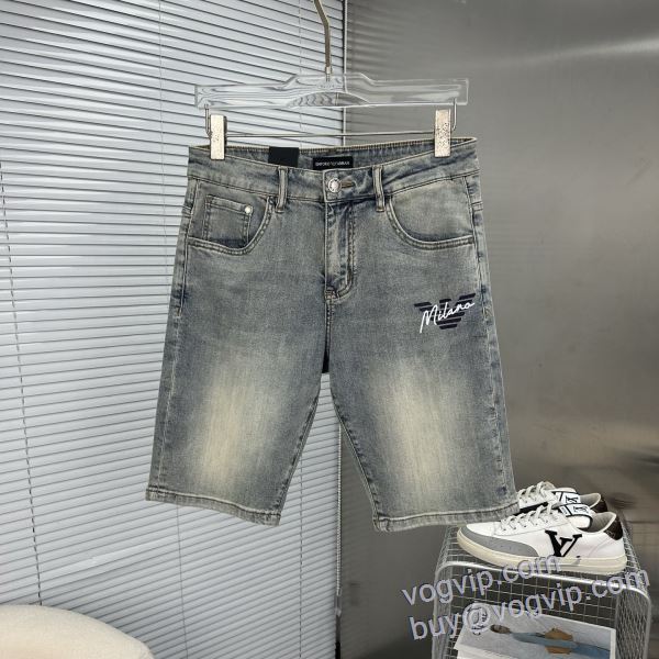 極上の着心地 アルマーニ ARMANIコピー DKAR014 ショートパンツ ジーンズ 2025驚きの破格値新品