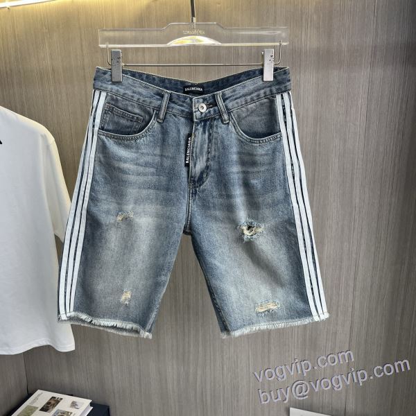 2025人気定番爆買い バレンシアガ BALENCIAGAブランドスーパーコピー DKBAL021 ジーンズ ショートパンツ 愛らしさ抜群！