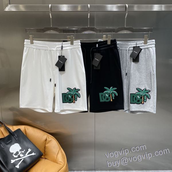 高級感を備えている ドルチェ＆ガッバーナ Dolce&Gabbanaブランド 偽物 通販 DKDG038 ショートパンツ スエットパンツ 3色可選 2025限定セール品質保証