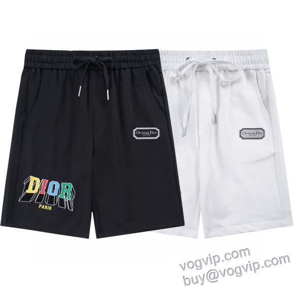 シックスタイルに活躍 ディオール ブランドスーパーコピー DKDIOR010 ショートパンツ スエットパンツ 2色可選 2025最新入荷