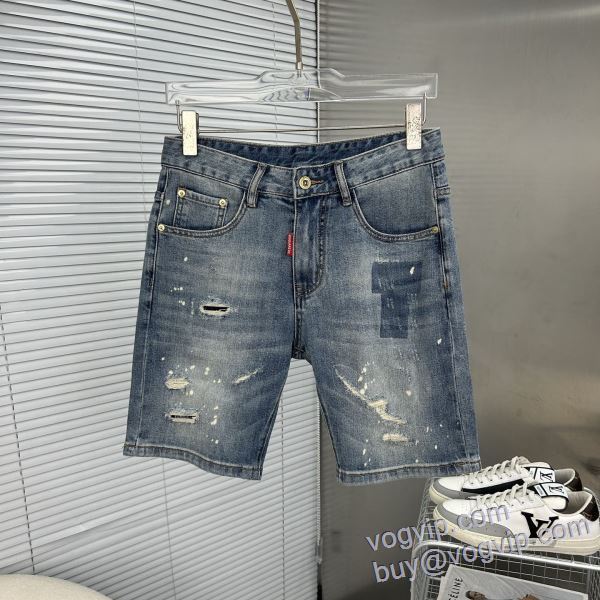 入手困難！ ディースクエアード 最高N級ブランドコピー DKDS034 2025最安値セール ジーンズ ショートパンツ