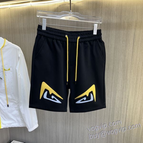 上品上質 フェンディ FENDIコピー DKFEN014 ショートパンツ スエットパンツ 2025人気セール