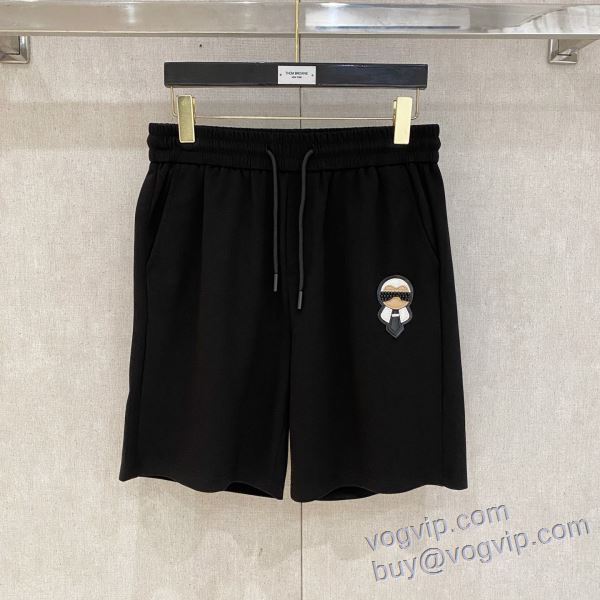 超目玉 フェンディ コピー ブランド DKFEN026 2025割引セール ショートパンツ スエットパンツ 2色可選