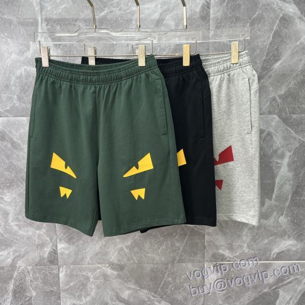 活用できるアイテム フェンディ FENDIブランドコピー DKFEN034 2025限定セール高品質 ショートパンツ スエットパンツ 3色可選