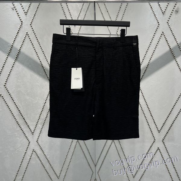 人目を惹くデザイン フェンディ FENDIスーパーコピー DKFEN042 2025爆買い定番人気 ショートパンツ スエットパンツ 2色可選