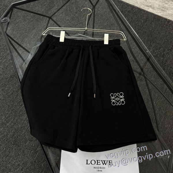 ショートパンツ スエットパンツ 2025新商品！ ロエベ LOEWE偽物ブランド DKLOE019 2色可選 洗練を十分に演出する