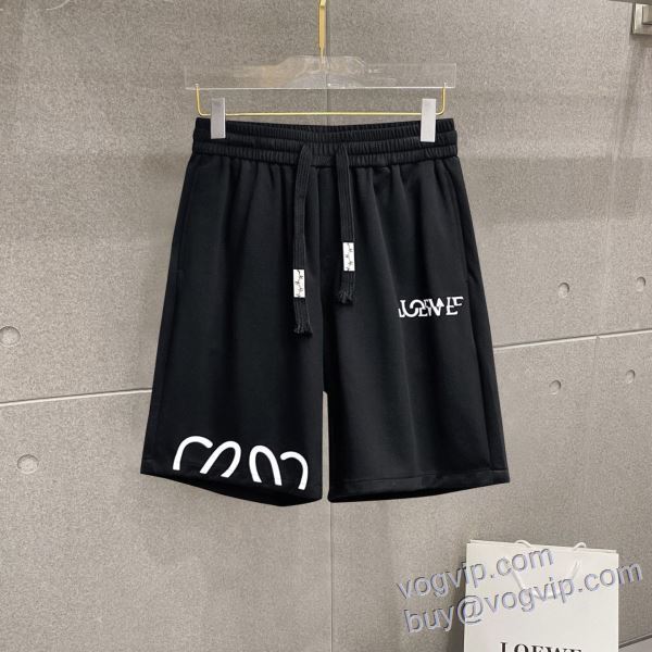高級感漂わせる ショートパンツ スエットパンツ 2025最安値セール ロエベ 業界高品質スーパーコピー DKLOE023 2色可選