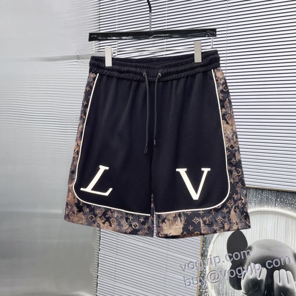 ルイ ヴィトン 偽物ブランド 争奪戦必至 DKLV062 2025HOT品質保証 ショートパンツ スエットパンツ