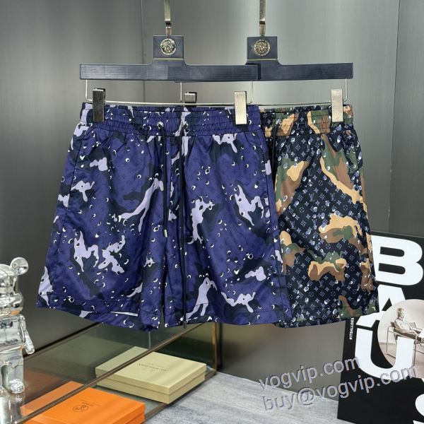 完成度の高い逸品 ルイ ヴィトン LOUIS VUITTON DKLV082 ショートパンツ ビーチパンツ コピーブランド 2色可選 2025爆買い格安