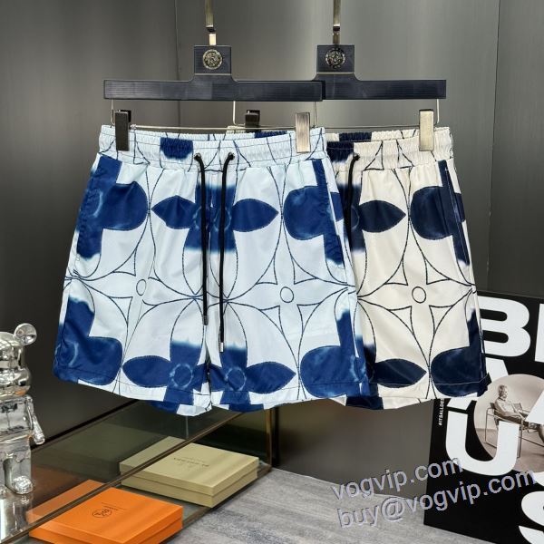 ショートパンツ ビーチパンツ 2025爆買い格安 ルイ ヴィトン LOUIS VUITTON DKLV083 高級感漂わせる 偽物ブランド 2色可選