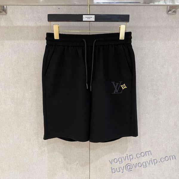 圧倒的な高級感 ルイ ヴィトン コピー ブランド DKLV090 2025春夏季新作 ショートパンツ スエットパンツ