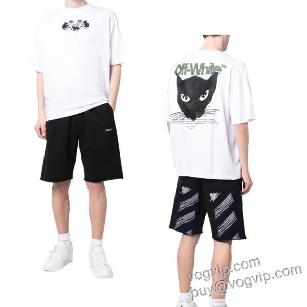 2025最新入荷 オフホワイト OFF-WHITEスーパーコピー DKOFF013 ショートパンツ スエットパンツ 大人気☆NEW!!
