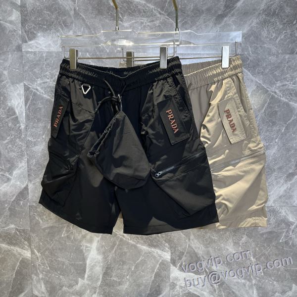 プラダ PRADA偽物ブランド DKPR019 2025年モデル入荷 ショートパンツ スエットパンツ 2色可選 お洒落に魅せる
