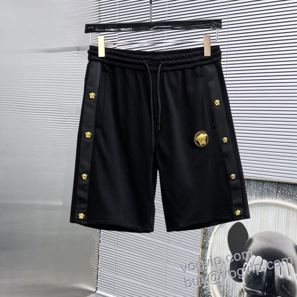 セレブ愛用の超人気商品 ヴェルサーチ VERSACEコピー ブランド DKVS015 2025春夏 ショートパンツ スエットパンツ