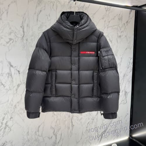 落ち着いた感覚 プラダブランド 偽物 通販 MYPR037 防寒具としての機能もバッチリ 2025驚きの破格値安い ダウンジャケット 3色可選