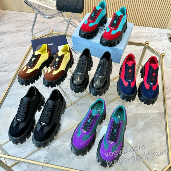 プラダ PRADAブランド 偽物 通販 NXPR038 2025割引セール スニーカー カジュアルシューズ 6色可選