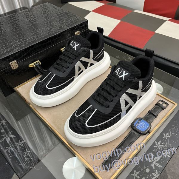 2025HOT品質保証 アルマーニ ARMANI スーパーコピー NXIEAR013 ショートパンツ 確定となる上品 スニーカー カジュアルシューズ 2色可選