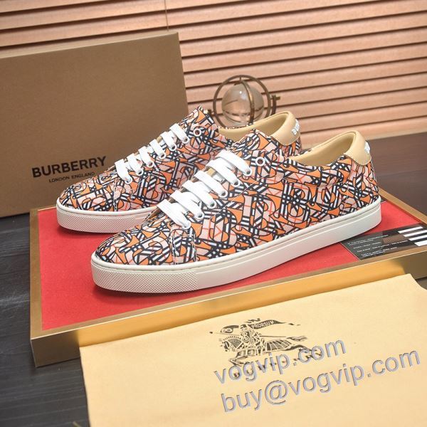 お洒落な存在感 バーバリー BURBERRYコピー NXIEBU014 2025爆買い格安 フラットシューズ カジュアルシューズ 2色可選