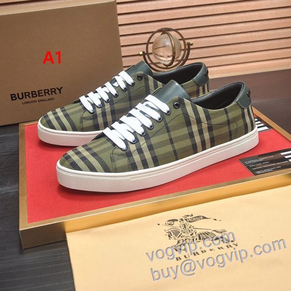 BURBERRYコピー ブランド NXIEBU015 2025爆買い格安 バーバリー フラットシューズ カジュアルシューズ 3色可選 肌触りの気持ちい?