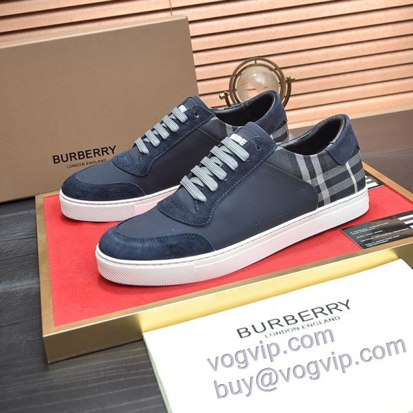 2025超激得新品 バーバリー BURBERRYスーパーコピー 激安 肌触りのいい NXIEBU017 フラットシューズ カジュアルシューズ 2色可選