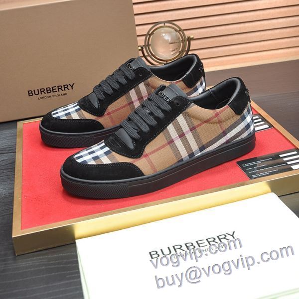 上質 バーバリー BURBERRY NXIEBU026 2025品質保証定番 フラットシューズ カジュアルシューズ スーパーコピー 優良サイト