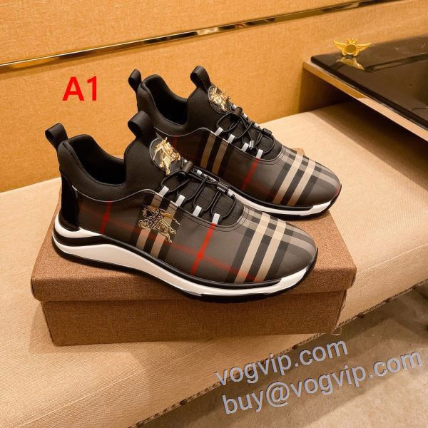 早くも完売している バーバリー BURBERRYスーパーコピー NXIEBU042 2025HOT品質保証 スニーカー カジュアルシューズ 5色可選
