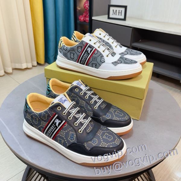 スニーカー カジュアルシューズ 2025HOT品質保証 バーバリー BURBERRYコピー NXIEBU043 2色可選 争奪戦必至