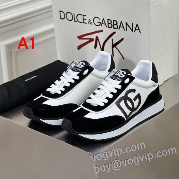 2025新作登場 ドルチェ＆ガッバーナ Dolce&Gabbanaブランドスーパーコピー サイズ豊富 NXIEDG021 スニーカー カジュアルシューズ 5色可選