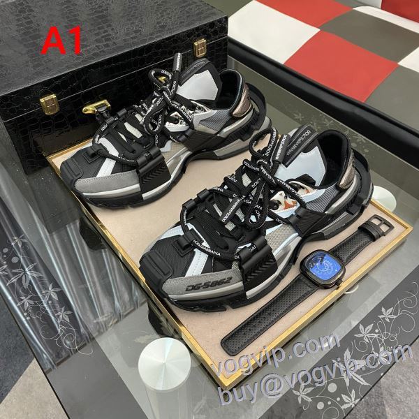 超目玉 ドルチェ＆ガッバーナ スーパーコピー 優良サイト NXIEDG026 2025春夏モデル スニーカー カジュアルシューズ 5色可選