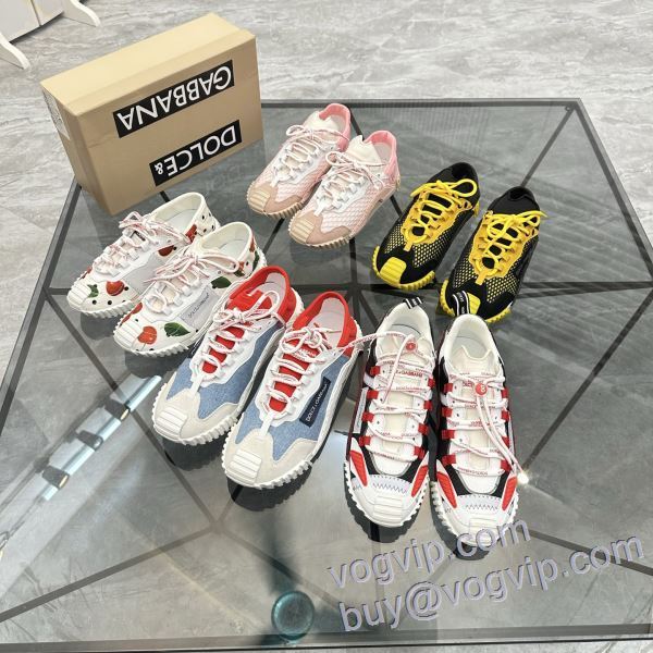 洗練を十分に演出する ドルチェ＆ガッバーナ Dolce&Gabbanaブランドスーパーコピー NXIEDG050 2025人気新作 スニーカー カジュアルシューズ 5色可選