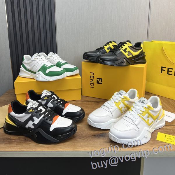 【人気ブログ掲載】 フェンディ FENDIコピーブランド NXIEFEN018 2025爆買い定番人気 スニーカー カジュアルシューズ 4色可選