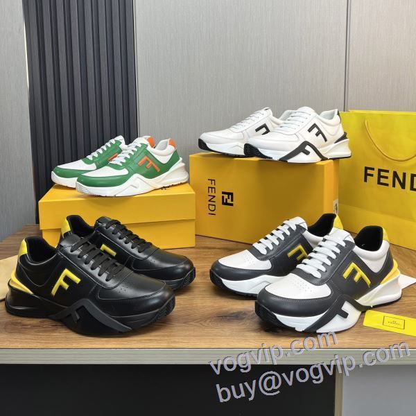 個性派 スニーカー カジュアルシューズ 2025超激得高品質 フェンディ FENDI NXIEFEN023 4色可選 ブランドコピー代引き専門店