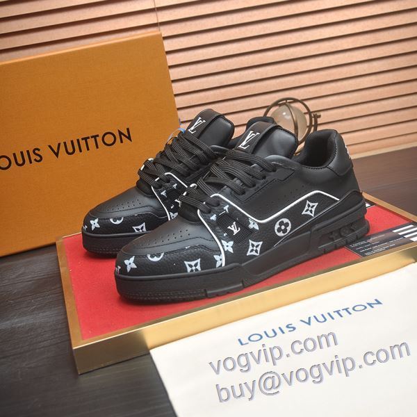 人目を惹くデザイン ルイ ヴィトン LOUIS VUITTON NXIELV028 スニーカー カジュアルシューズ 2色可選 業界高品質スーパーコピー 2025お買い得品質保証
