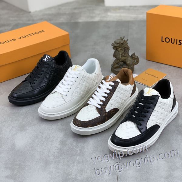 スニーカー カジュアルシューズ 2025お買い得高品質 ルイ ヴィトン LOUIS VUITTONブランドコピー NXIELV095 4色可選 一味違うケーブル編みが魅力満点