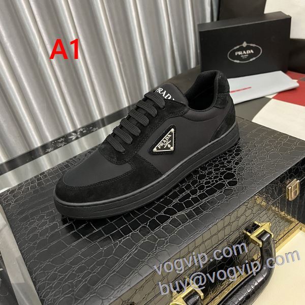 ファッション 人気 プラダ PRADA NXIEPR054 フラットシューズ カジュアルシューズ 5色可選 2025最安値高品質 VOGブランドスーパーコピー