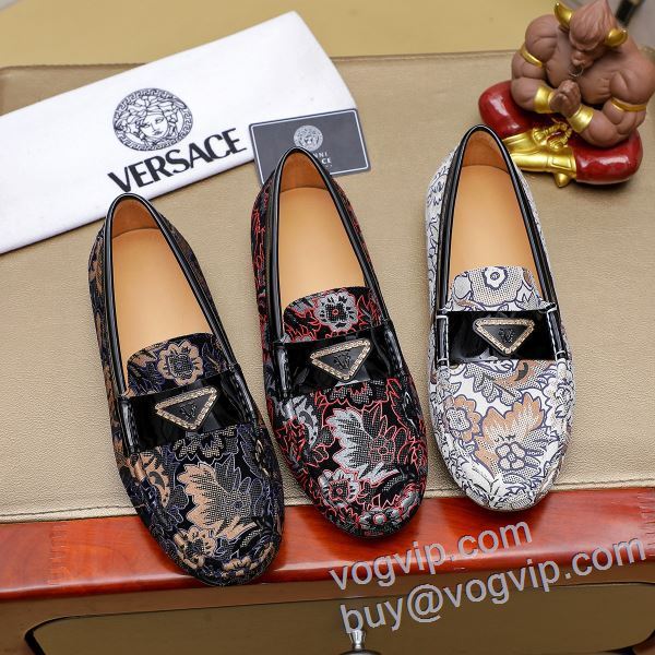 絶大な人気を誇る ヴェルサーチ VERSACE NXIEVS018 2025お買い得品質保証 スリップオン カジュアルシューズ 3色可選