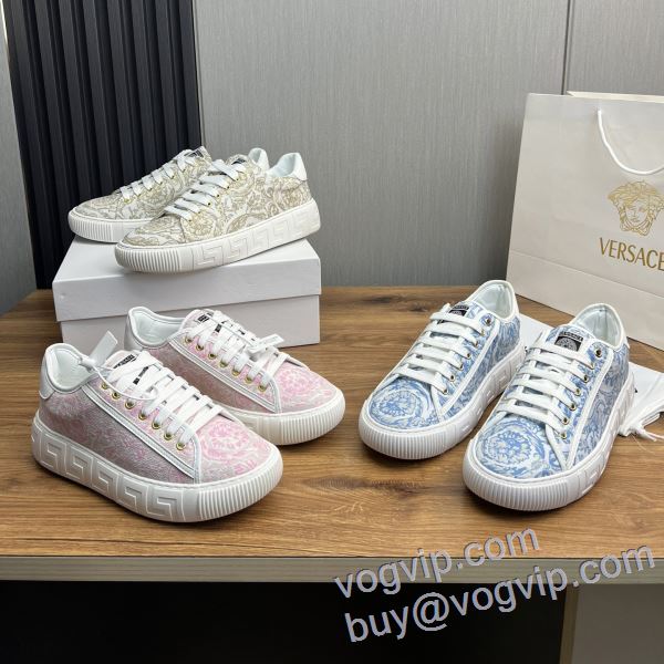 完売品！ ヴェルサーチ VERSACE NXIEVS034 2025激安大特価格安 フラットシューズ カジュアルシューズ 3色可選
