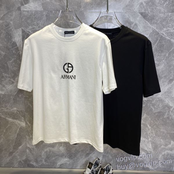 人気新品★超特価★ ARMANIブランドコピー アルマーニ 2025驚きの破格値大人気 半袖Tシャツ 2色可選