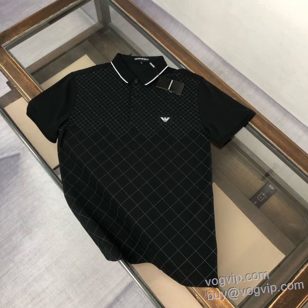 存在感のある 半袖ポロシャツ 4色可選 アルマーニ ARMANI 2025お買い得新品 人気スーパーコピーブランド