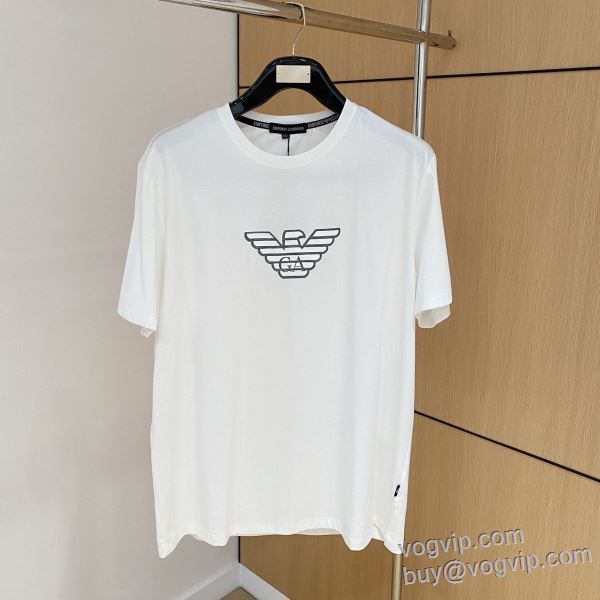 アルマーニ ARMANI 2025年モデル入荷 半袖Tシャツ 3色可選 スーパーコピー 激安 肌触りの気持ちい?
