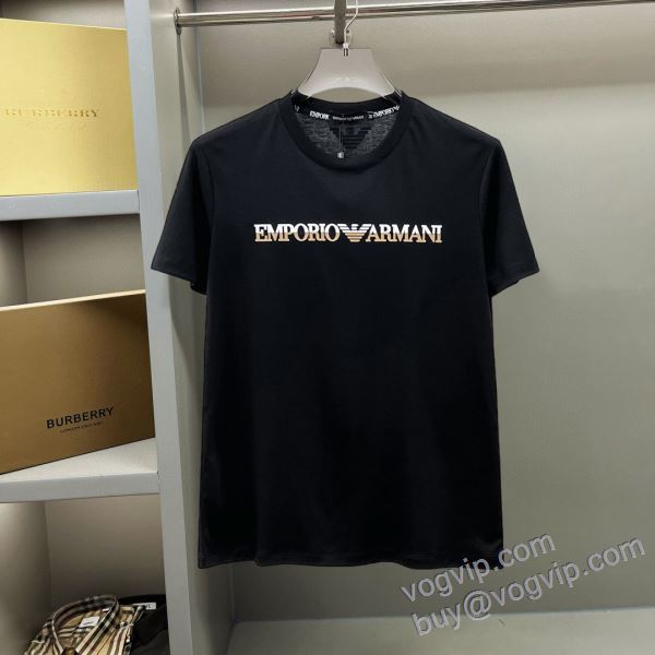 2025年モデル入荷 アルマーニ ブランドコピー NXZAR048 半袖Tシャツ 3色可選 今一番HOTな新品