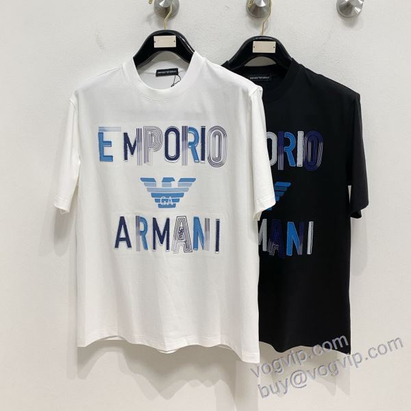 抜群な楽チン感ある大定番 アルマーニ ブランドスーパーコピー NXZAR057 2025HOT大人気 半袖Tシャツ 2色可選