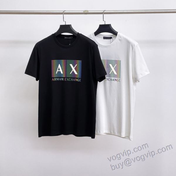 コーデ 知的なムードを演出 ARMANIコピー ブランド 2025お買い得高品質 アルマーニ NXZAR062 半袖Tシャツ 2色可選