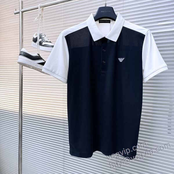 アルマーニ ARMANIブランド 偽物 通販 活用できるアイテム NXZAR063 半袖ポロシャツ 2色可選 2025お買い得高品質