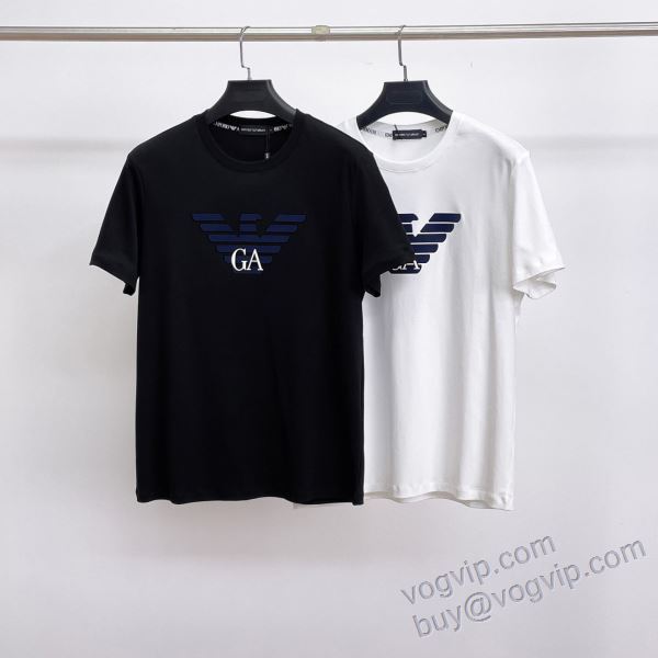 アルマーニ ARMANIスーパーコピー NXZAR067 定番のアイテム 半袖Tシャツ 2色可選 2025超人気新品