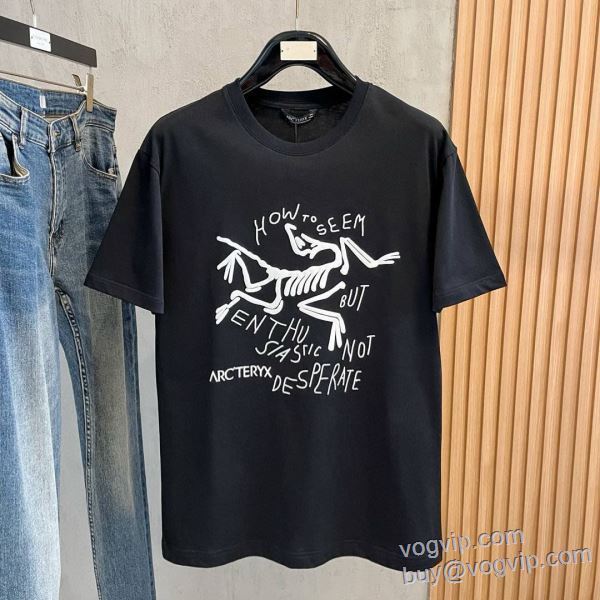 アークテリクス 偽物ブランド 2025高評価 半袖Tシャツ 2色可選 値下げ！