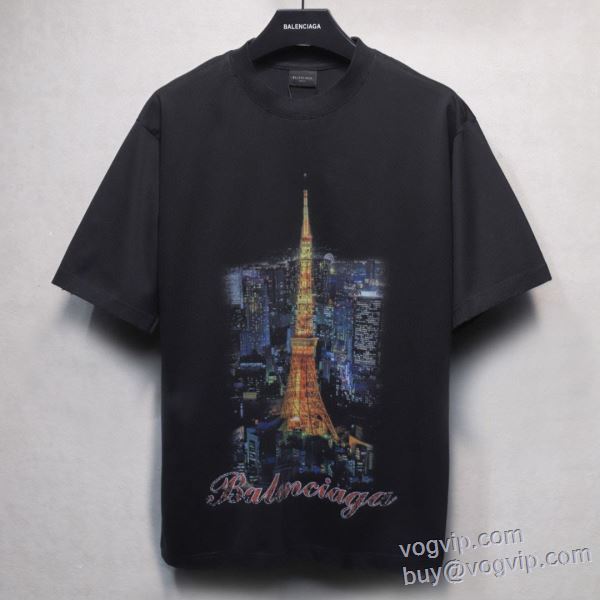 目玉商品 バレンシアガ スーパーコピー 2025最新入荷 半袖Tシャツ